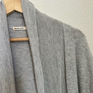 Grey Wrap Sweater
